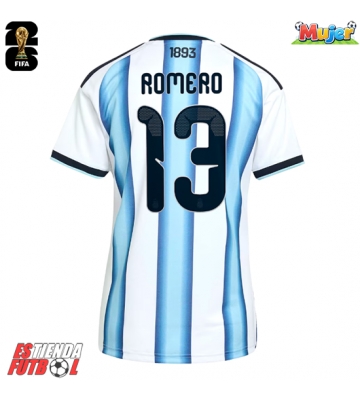 Argentina Cristian Romero #13 Primera Equipación Mujer Mundial 2026 Manga Corta